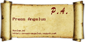 Press Angelus névjegykártya